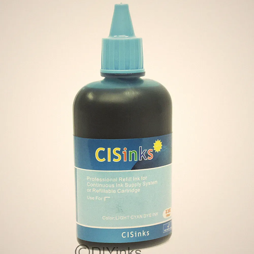 100ML Light Cyan Bulk INK Refill Bottles alternative for Artisan 50 CISS
