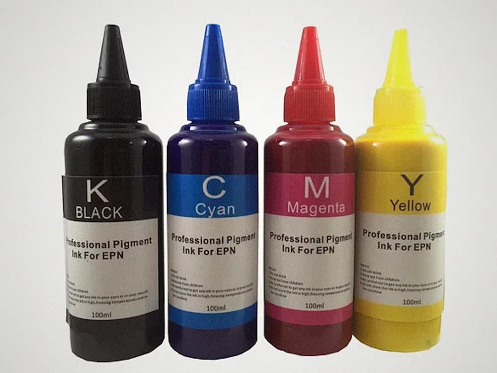4 x 100ml Pigment Refill Ink for EPSON Workforce WF-3620 3640 7610 7620 7110