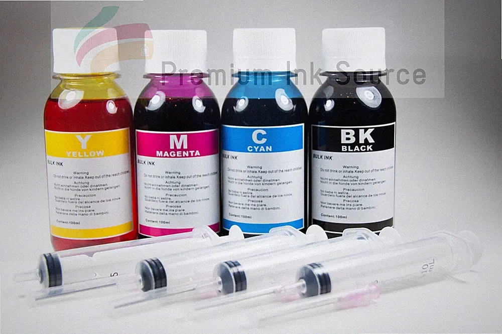 4x 100ML Refill ink kit for HP Canon Lexmark Dell brother inkjet printer