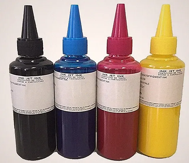 4x100ml Pigment Refill Ink 400ML for EPSON Workforce WF-3620 3640 7610 7620 7110
