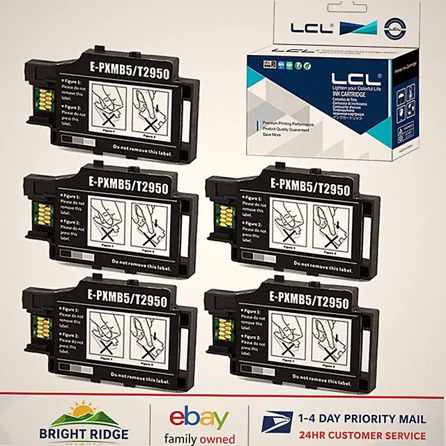 5-Pack Ink Maintenance Boxes for Wireless Mobile Printers - Black High Yield