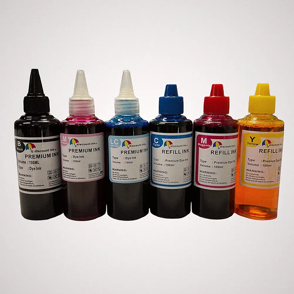 6x100ml Refill ink kit for Epson T048 Stylus Photo R200 R220 R300 Dell RX600