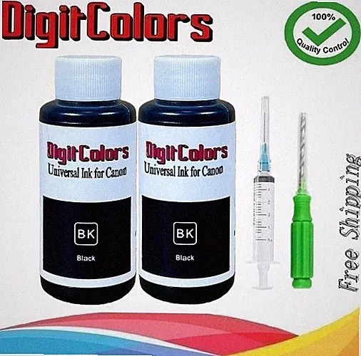 Canon PG 245 PG 245XL Premium Dye Ink Refill Kit Black Ink cartridge 2x100ml