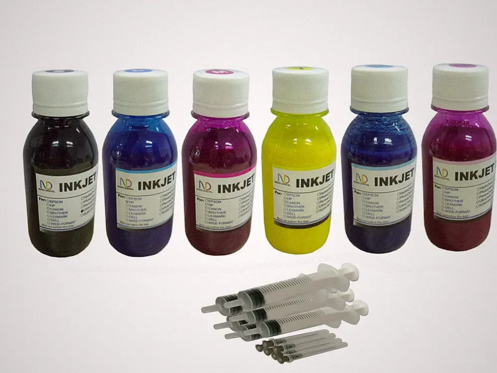 ND Non-Original Pigment refill ink for all Stylus photo inkjet Printers 6x100ml