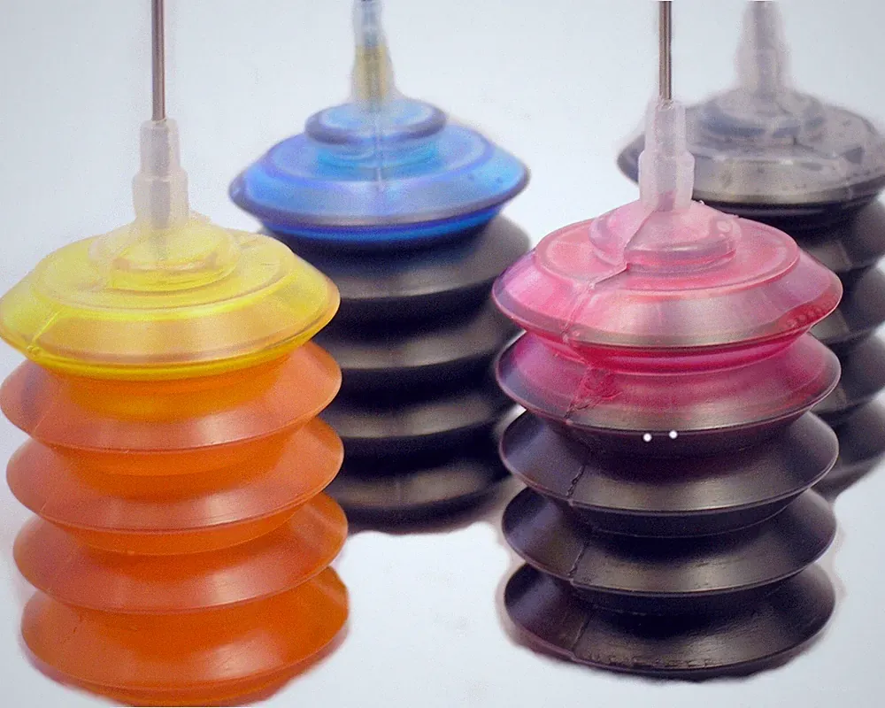 Printer Refill Ink Kit 4 colors-25ml bottles Black, Cyan, Yellow, Magenta